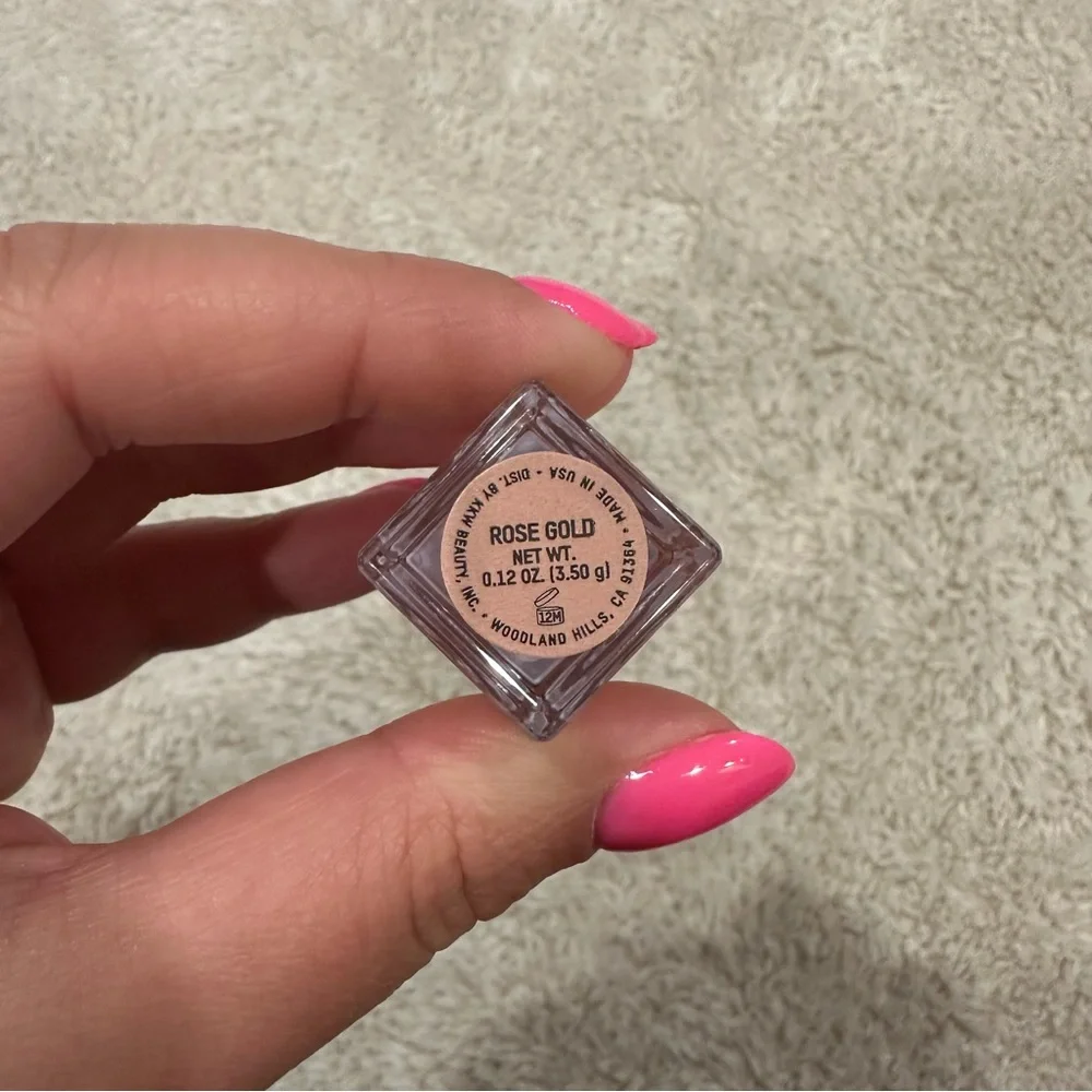 kkw beauty rose gold lip gloss